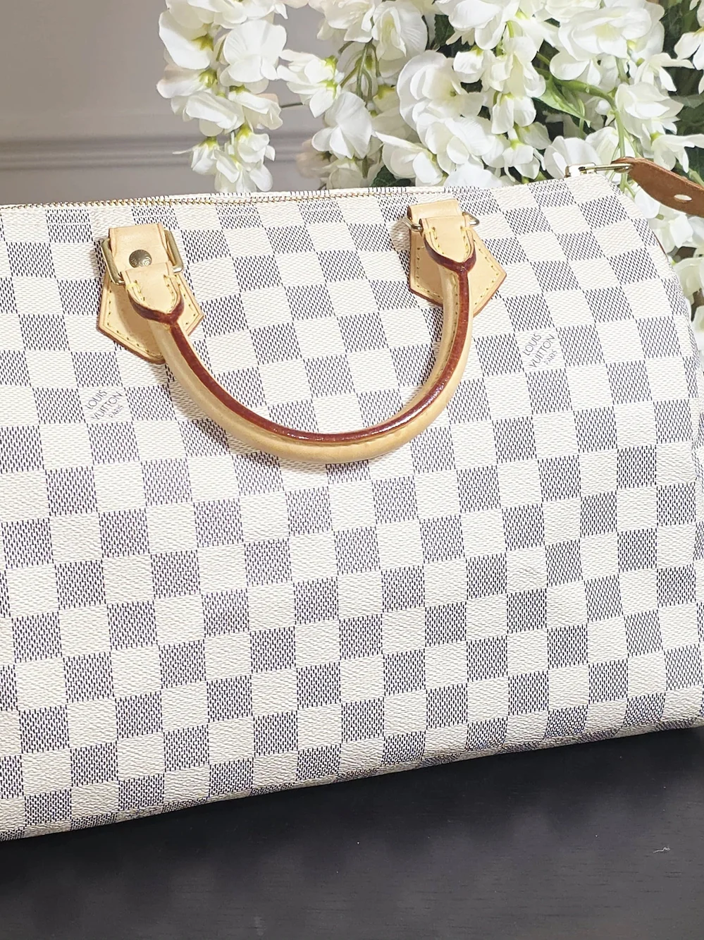 Louis Vuitton Speedy 30 Handbag Damier Azur